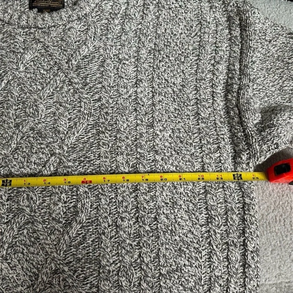 VTG Eddie Bauer Wool Cable Knit Fisherman Sweater, Made in USA, Men’s Size XL - Picture 6 of 6